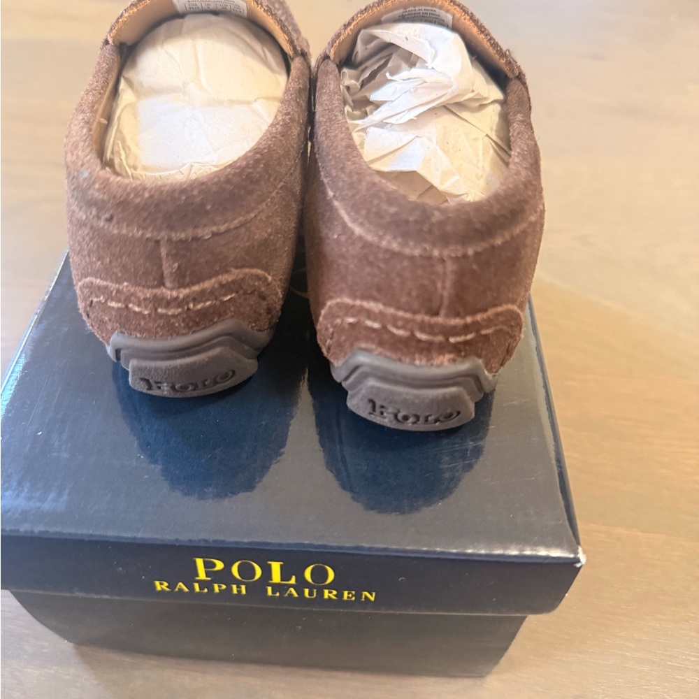 Ralph Lauren Polo Brown Toddler Shoes - Picture 3 of 6